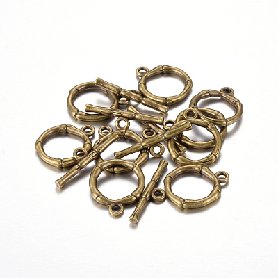 Alloy Toggle Clasps PALLOY-EA9143Y-AB-RS-1