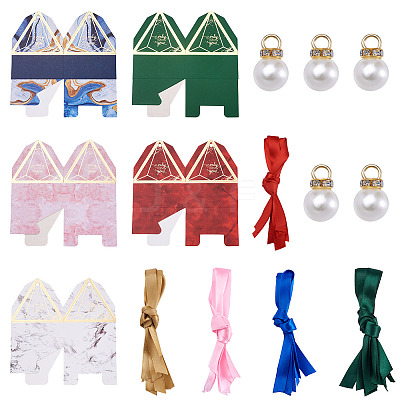 30 Sets 5 Colors Creative Portable Foldable Paper Box CON-MB0001-16-1