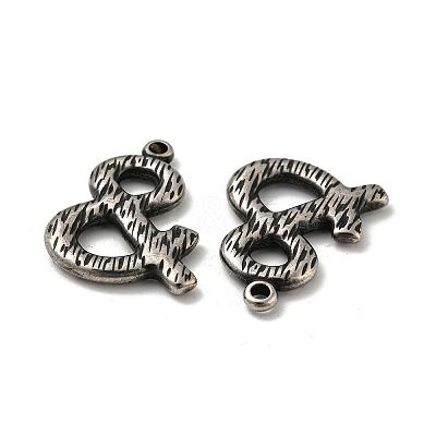 304 Stainless Steel Pendants STAS-L022-033AS-1