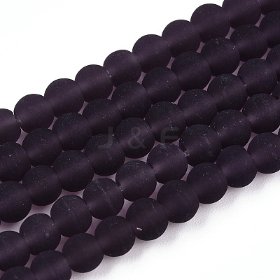Transparent Glass Beads Strands GLAA-T032-T4mm-MD03-1