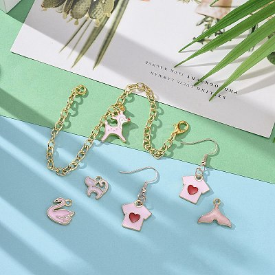 60Pcs 30 Style Alloy Enamel Pendants ENAM-LS0001-06LG-1