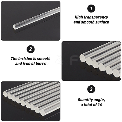 16Pcs Acrylic Sticks TOOL-GA0001-59-1