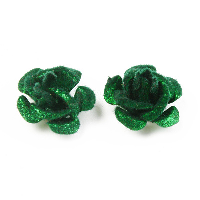 Flocky Aluminum Beads FALUM-S001-001G-1