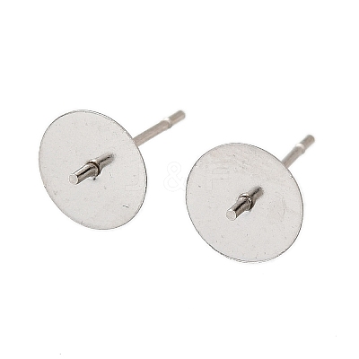 304 Stainless Steel Stud Earring Findings STAS-D370-02P-04-1