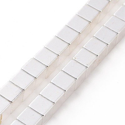 Electroplated Non-magnetic Synthetic Hematite Beads Strands G-C006-02S-1