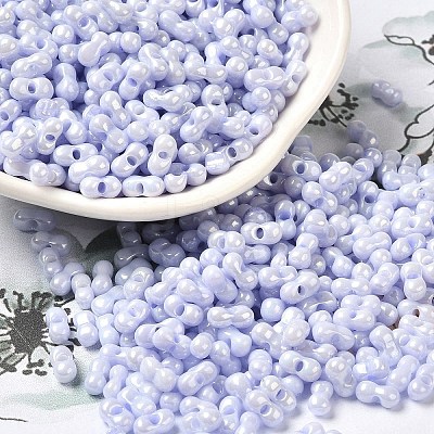Opaque Colours Luster Glass Seed Beads SEED-B001-01A-11-1