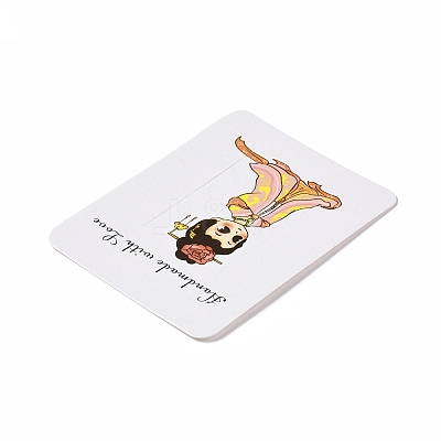 Rectangle Paper Hair Clip Display Cards CDIS-C004-03A-1