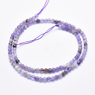 Natural Chevron Amethyst Beads Strands G-K256-52-4mm-1