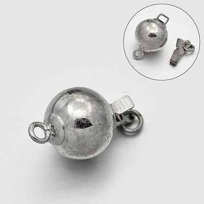 Round Brass Box Clasps KK-N0082-64-1