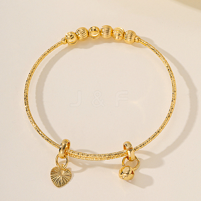 Fashionable Brass Adjustable Bangle for Women UC8767-1
