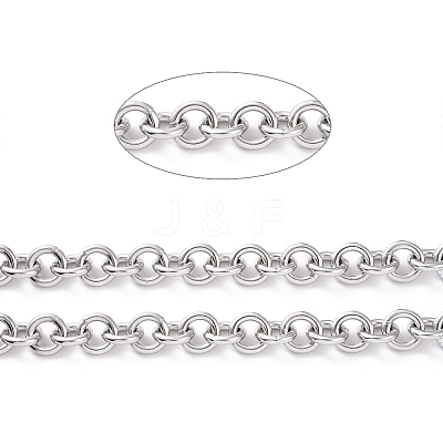 Tarnish Resistant 304 Stainless Steel Rolo Chains CHS-H013-07P-A-1