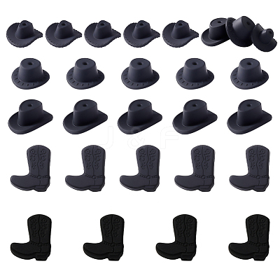 26Pcs 5 Styles Silicone Focal Beads SIL-AR0001-19-1