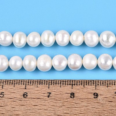 Natural Cultured Freshwater Pearl Beads Strands PEAR-N013-06R-01-1