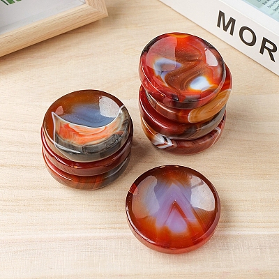 Natural Red Agate Demagnetizing Bowl Display Decorations PW-WG14B5A-01-1