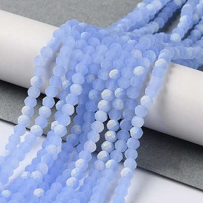 Imitation Jade Glass Beads Strands X1-EGLA-A034-J3mm-MB03-1
