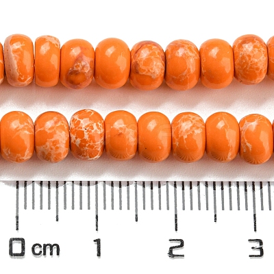 Synthetic Imperial Jasper Dyed Beads Strands G-D077-E01-02F-1