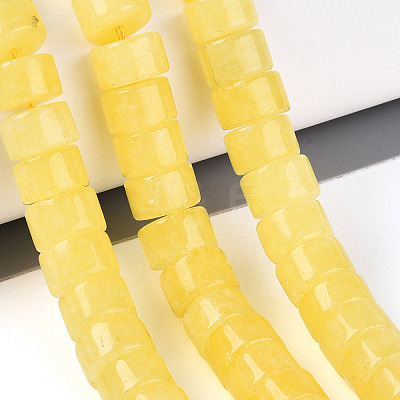 Dyed Natural White Jade Beads Strands G-T143-17E-1