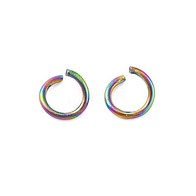 Ion Plating(IP) 304 Stainless Steel Open Jump Rings STAS-N098-062C-01-1