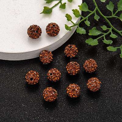 Pave Disco Ball Beads RB-A130-10mm-22-1