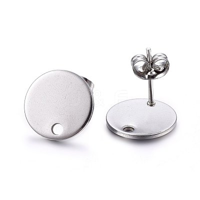 Non-Tarnish 304 Stainless Steel Stud Earring Findings STAS-K184-01-03P-1