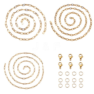 DIY Stainless Steel  Chain Necklaces & Bracelets MakingKits DIY-YS0001-23G-1