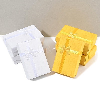 6Pcs Cardboard Jewelry Set Boxes CON-YW0001-70B-1
