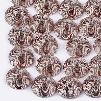 Polyester Thread Fabric Cabochons WOVE-T008-02B-04-1