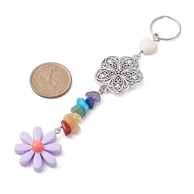 Flower Resin Keychains KEYC-JKC00556-04-1