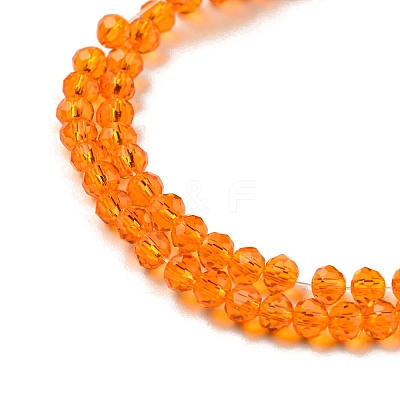 Transparent Glass Beads Strands GLAA-F078-B02-1