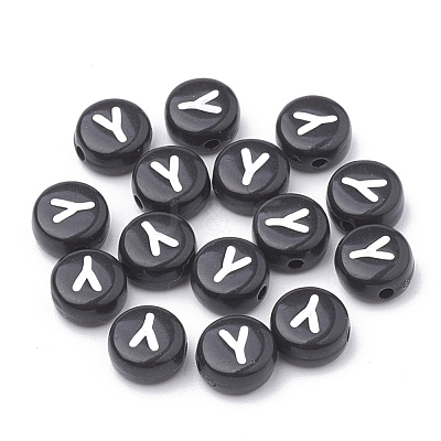 Opaque Acrylic Beads SACR-N002-02Y-1
