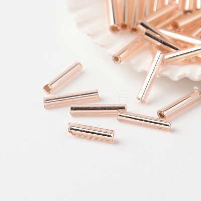 FGB Grade A Glass Bugle Beads SEED-A025-F4H-39-1