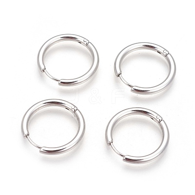 Tarnish Resistant 304 Stainless Steel Hoop Earrings X-EJEW-P177-P-06-1