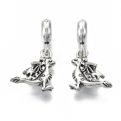 Tibetan Style Alloy European Dangle Charms X-MPDL-N039-011-1