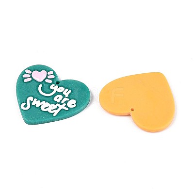 Opaque Acrylic Pendants BACR-N003-01-1