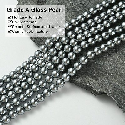 Grade A Glass Pearl Beads HY-J001-6mm-HX021-1