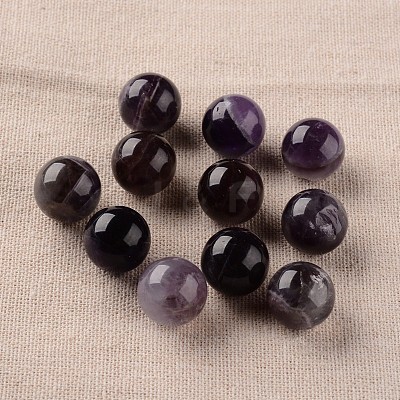 Natural Amethyst Round Ball Beads G-I170-16mm-13-1