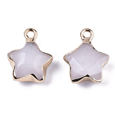 Natural White Jade Pendants X-G-N326-36K-1
