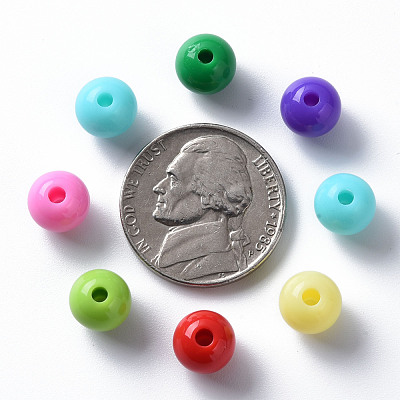 Opaque Acrylic Beads MACR-S370-C8mm-M2-1