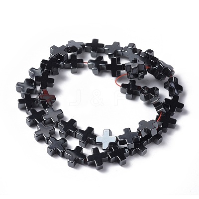 Non-Magnetic Synthetic Hematite Beads Strands X-G-G096-10x10x4mm-1