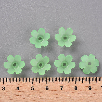 Frosted Acrylic Bead Caps MACR-S371-07A-733-1