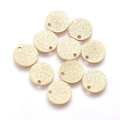 Ion Plating(IP) 304 Stainless Steel Charms STAS-E455-02G-10mm-1