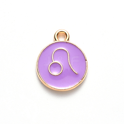 Alloy Enamel Pendants ENAM-S124-01A-01G-1