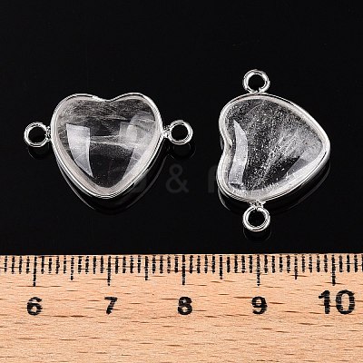 Natural & Synthetic Mixed Stone Love Heart Pendants G-T138-205M-P-1
