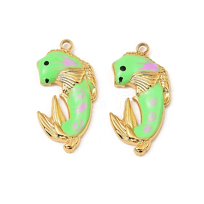 304 Stainless Steel Enamel Pendants STAS-T068-78A-03-1