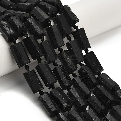 Natural Black Tourmaline Beads Strands G-F716-01-A01-1