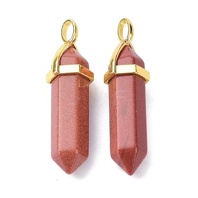 Synthetic Goldstone Pointed Pendants G-G025-01G-35-1