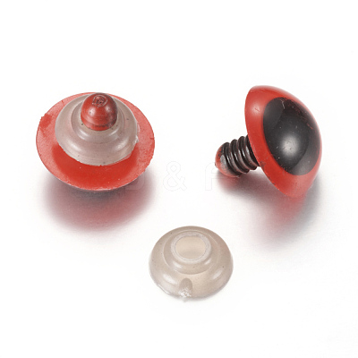 Craft Plastic Doll Eyes Stuffed Toy Eyes X-DIY-R039-8mm-02-1