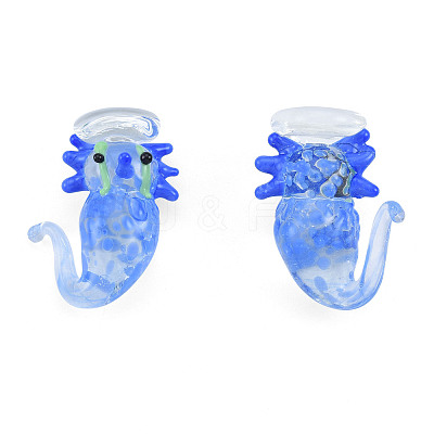 Handmade Bumpy Lampwork Beads LAMP-N029-022C-1