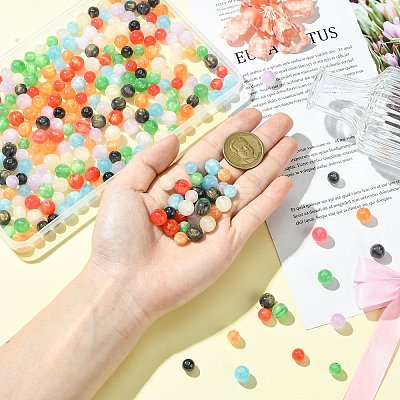 280Pcs 14 Styles Resin Beads RESI-CJ0004-66-1