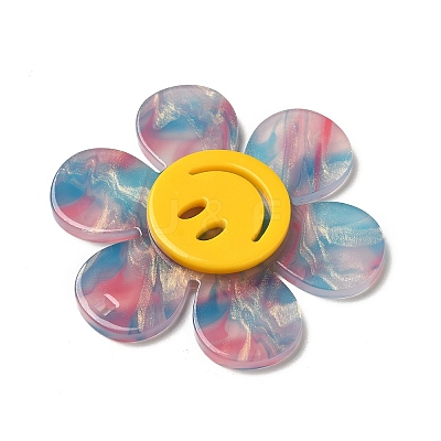 Two Tone Acrylic Big Pendants LS-OACR-B008-D01-1